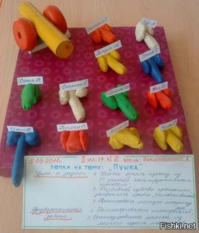 Смешная детская поделка Смешная детская поделка