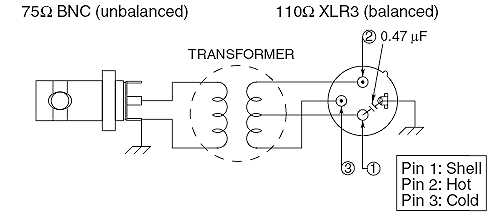 Rca в xlr схема
