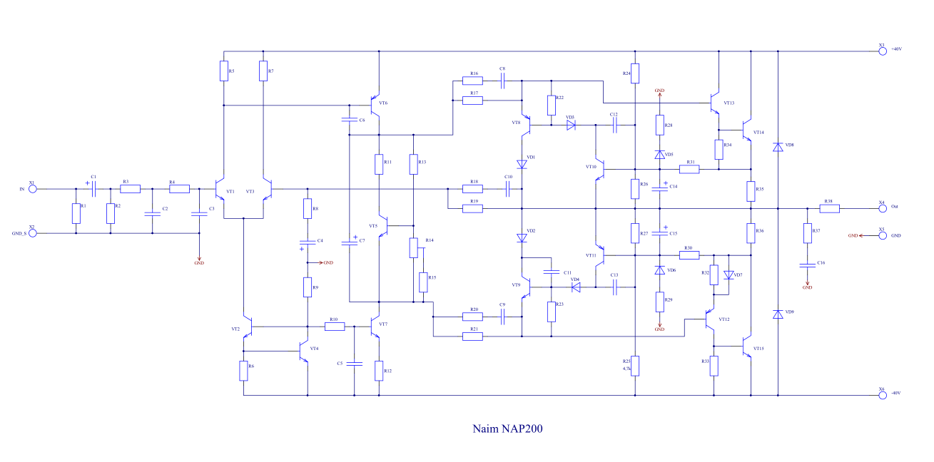 Naim nap 250 схема