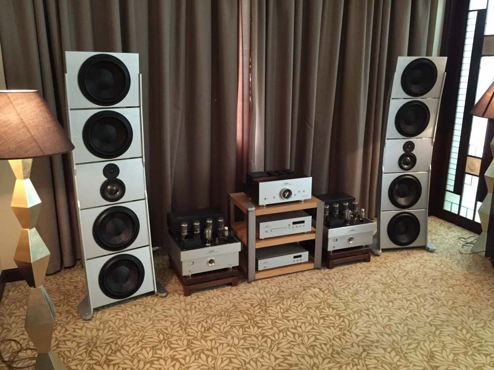 Sellar12 Open Baffle Speakers and Line Magnetic Amplifiers by PureAudioProject Guangzhou Show 1.jpg