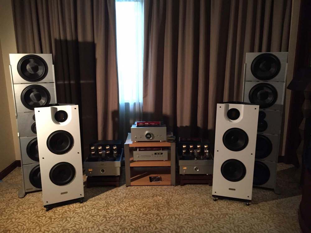Sellar12 and Trio10 Mundorf AMT Open Baffle Speakers with Line Magnetic Amplifiers by PureAudioProject Guangzhou Show.jpg