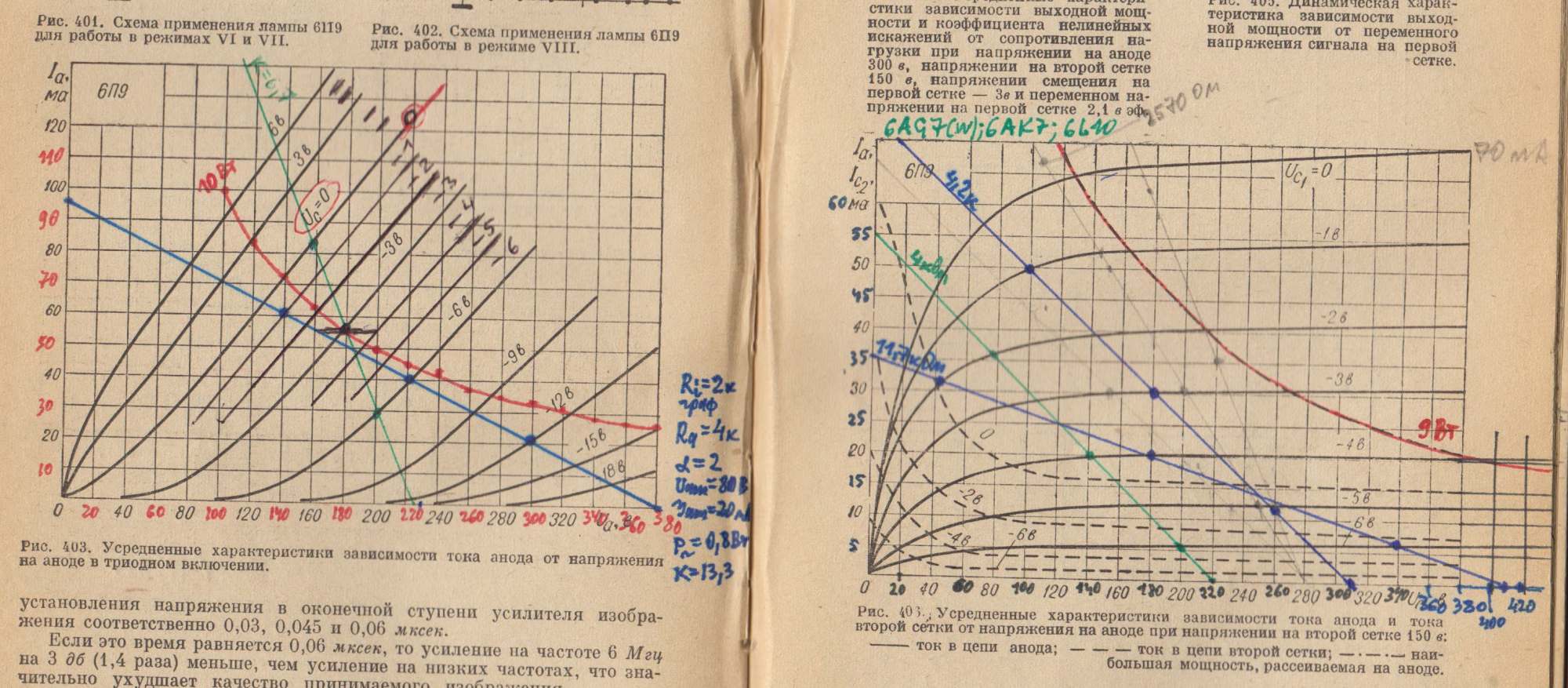 Схема 6п9 в триоде