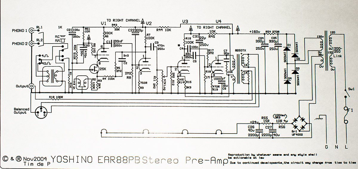 Ear834 мм riaa схема