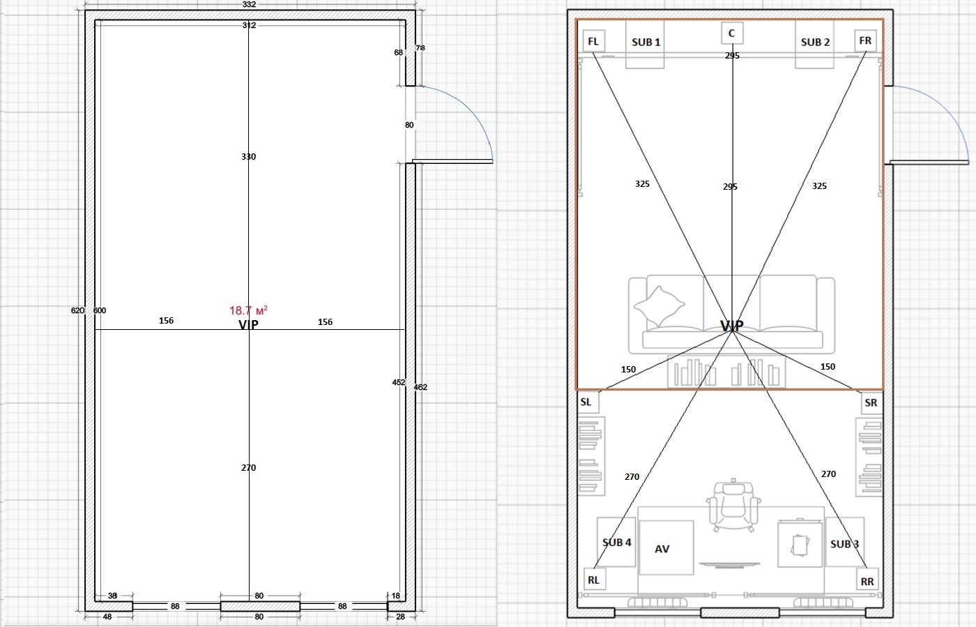 DBA (Double Bass Array) Акустические системы SoundEX Клуб