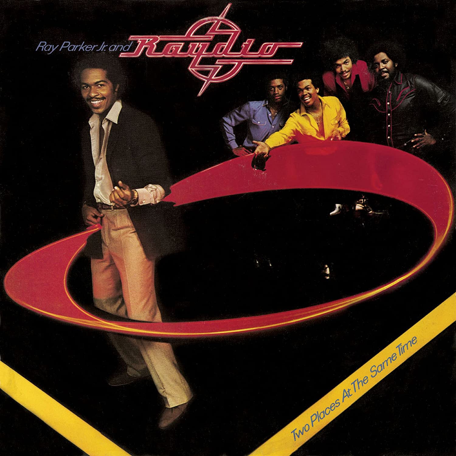 Two places. Ray Parker Jr.. Ray Parker Jr 1980 `two places at the same time`, (Raydio). Ray Parker Jr. 1991. Ray Parker Jr 1979 `Rock on`, (Raydio).