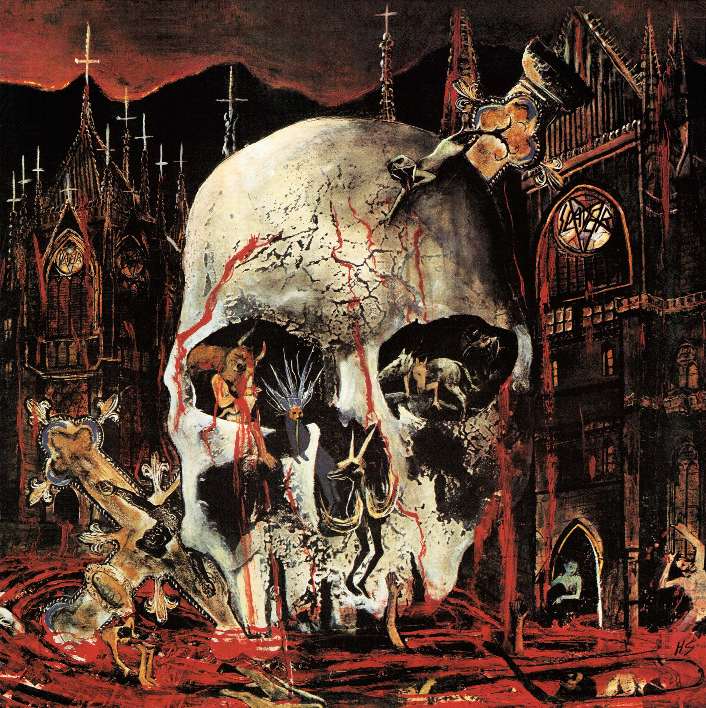 D группа альбомы. Slayer South of Heaven обложка альбома.